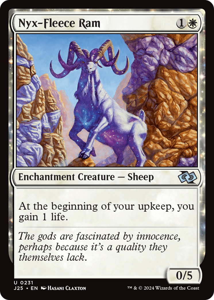 Nyx-Fleece Ram (J25-231) - Foundations Jumpstart - Premium MTG Single from Wizards of the Coast - Just $0.25! Shop now at Game Crave Tournament Store