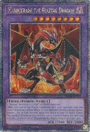Masquerade the Blazing Dragon (Quarter Century Secret Rare) (RA02-EN022) - 25th Anniversary Rarity Collection II 1st Edition - Premium Yugioh Single from Konami - Just $3.29! Shop now at Game Crave Tournament Store