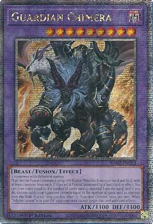 Guardian Chimera (Quarter Century Secret Rare) (RA02-EN023) - 25th Anniversary Rarity Collection II 1st Edition - Premium Yugioh Single from Konami - Just $13.03! Shop now at Game Crave Tournament Store