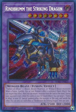 Rindbrumm the Striking Dragon (Secret Rare) (RA02-EN025) - 25th Anniversary Rarity Collection II 1st Edition - Premium Yugioh Single from Konami - Just $0.25! Shop now at Game Crave Tournament Store