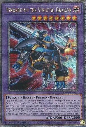 Rindbrumm the Striking Dragon (Quarter Century Secret Rare) (RA02-EN025) - 25th Anniversary Rarity Collection II 1st Edition - Premium Yugioh Single from Konami - Just $2.49! Shop now at Game Crave Tournament Store