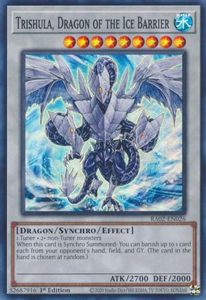 Trishula, Dragon of the Ice Barrier (RA02-EN026) - 25th Anniversary Rarity Collection II 1st Edition - Premium Yugioh Single from Konami - Just $0.25! Shop now at Game Crave Tournament Store
