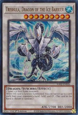 Trishula, Dragon of the Ice Barrier (UR) (RA02-EN026) - 25th Anniversary Rarity Collection II 1st Edition - Premium Yugioh Single from Konami - Just $0.25! Shop now at Game Crave Tournament Store