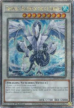 Trishula, Dragon of the Ice Barrier (Quarter Century Secret Rare) (RA02-EN026) - 25th Anniversary Rarity Collection II 1st Edition - Premium Yugioh Single from Konami - Just $9.80! Shop now at Game Crave Tournament Store