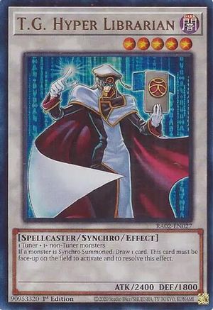 T.G. Hyper Librarian (UR) (RA02-EN027) - 25th Anniversary Rarity Collection II 1st Edition - Premium Yugioh Single from Konami - Just $0.25! Shop now at Game Crave Tournament Store