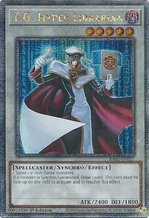 T.G. Hyper Librarian (Quarter Century Secret Rare) (RA02-EN027) - 25th Anniversary Rarity Collection II 1st Edition - Premium Yugioh Single from Konami - Just $2.46! Shop now at Game Crave Tournament Store