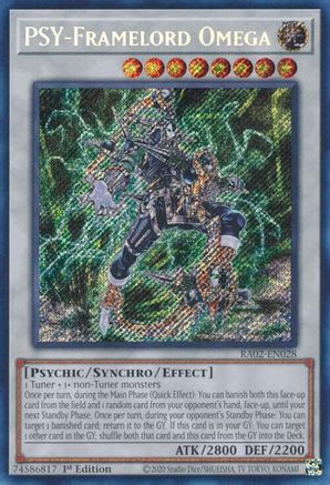 PSY-Framelord Omega (Secret Rare) (RA02-EN028) - 25th Anniversary Rarity Collection II 1st Edition - Premium Yugioh Single from Konami - Just $0.27! Shop now at Game Crave Tournament Store