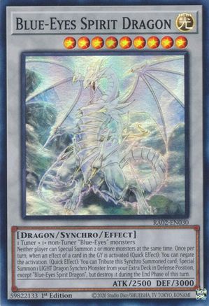 Blue-Eyes Spirit Dragon (RA02-EN030) - 25th Anniversary Rarity Collection II 1st Edition - Premium Yugioh Single from Konami - Just $0.25! Shop now at Game Crave Tournament Store