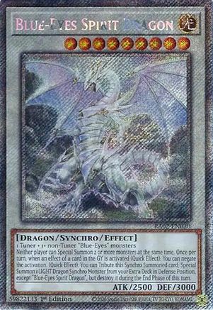 Blue-Eyes Spirit Dragon (Platinum Secret Rare) (RA02-EN030) - 25th Anniversary Rarity Collection II 1st Edition - Premium Yugioh Single from Konami - Just $7.50! Shop now at Game Crave Tournament Store