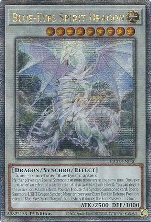 Blue-Eyes Spirit Dragon (Quarter Century Secret Rare) (RA02-EN030) - 25th Anniversary Rarity Collection II 1st Edition - Premium Yugioh Single from Konami - Just $23.33! Shop now at Game Crave Tournament Store