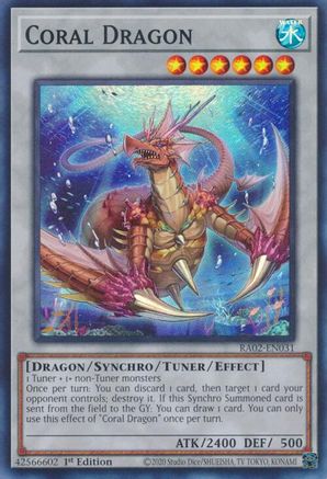 Coral Dragon (RA02-EN031) - 25th Anniversary Rarity Collection II 1st Edition - Premium Yugioh Single from Konami - Just $0.25! Shop now at Game Crave Tournament Store