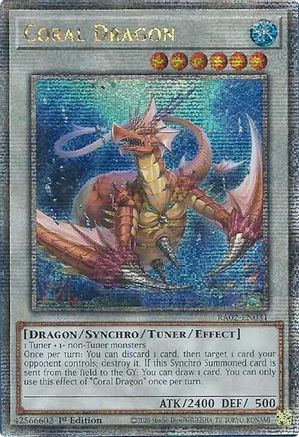 Coral Dragon (Quarter Century Secret Rare) (RA02-EN031) - 25th Anniversary Rarity Collection II 1st Edition - Premium Yugioh Single from Konami - Just $2.74! Shop now at Game Crave Tournament Store