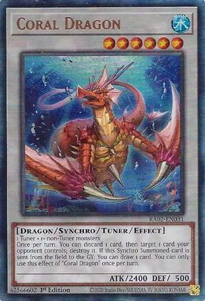 Coral Dragon (PUR) (RA02-EN031) - 25th Anniversary Rarity Collection II 1st Edition - Premium Yugioh Single from Konami - Just $0.29! Shop now at Game Crave Tournament Store