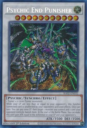 Psychic End Punisher (Secret Rare) (RA02-EN032) - 25th Anniversary Rarity Collection II 1st Edition - Premium Yugioh Single from Konami - Just $0.26! Shop now at Game Crave Tournament Store