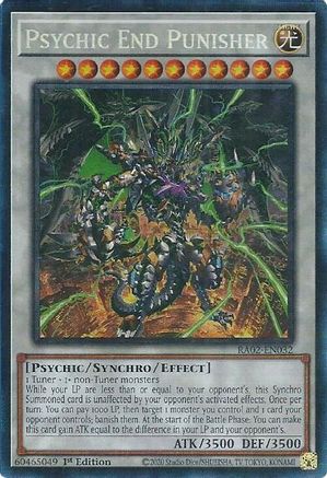 Psychic End Punisher (PCR) (RA02-EN032) - 25th Anniversary Rarity Collection II 1st Edition - Premium Yugioh Single from Konami - Just $0.37! Shop now at Game Crave Tournament Store