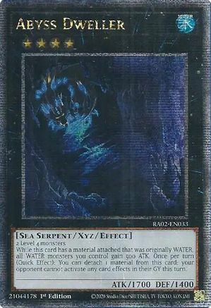 Abyss Dweller (Quarter Century Secret Rare) (RA02-EN033) - 25th Anniversary Rarity Collection II 1st Edition - Premium Yugioh Single from Konami - Just $8.70! Shop now at Game Crave Tournament Store