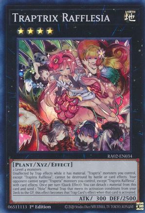 Traptrix Rafflesia (RA02-EN034) - 25th Anniversary Rarity Collection II 1st Edition - Premium Yugioh Single from Konami - Just $0.25! Shop now at Game Crave Tournament Store