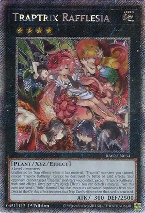 Traptrix Rafflesia (Platinum Secret Rare) (RA02-EN034) - 25th Anniversary Rarity Collection II 1st Edition - Premium Yugioh Single from Konami - Just $0.77! Shop now at Game Crave Tournament Store
