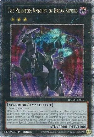 The Phantom Knights of Break Sword (Quarter Century Secret Rare) (RA02-EN035) - 25th Anniversary Rarity Collection II 1st Edition - Premium Yugioh Single from Konami - Just $2.48! Shop now at Game Crave Tournament Store