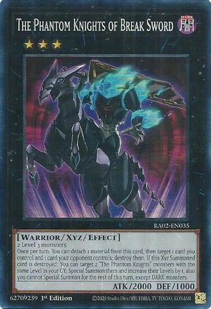 The Phantom Knights of Break Sword (PCR) (RA02-EN035) - 25th Anniversary Rarity Collection II 1st Edition - Premium Yugioh Single from Konami - Just $0.16! Shop now at Game Crave Tournament Store