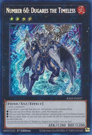 Number 60: Dugares the Timeless (Secret Rare) (RA02-EN037) - 25th Anniversary Rarity Collection II 1st Edition - Premium Yugioh Single from Konami - Just $0.45! Shop now at Game Crave Tournament Store