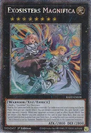Exosisters Magnifica (Platinum Secret Rare) (RA02-EN038) - 25th Anniversary Rarity Collection II 1st Edition - Premium Yugioh Single from Konami - Just $1.07! Shop now at Game Crave Tournament Store