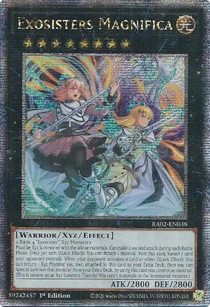 Exosisters Magnifica (Quarter Century Secret Rare) (RA02-EN038) - 25th Anniversary Rarity Collection II 1st Edition - Premium Yugioh Single from Konami - Just $4.46! Shop now at Game Crave Tournament Store