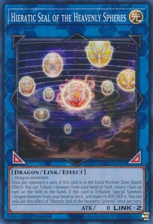 Hieratic Seal of the Heavenly Spheres (RA02-EN039) - 25th Anniversary Rarity Collection II 1st Edition - Premium Yugioh Single from Konami - Just $0.25! Shop now at Game Crave Tournament Store