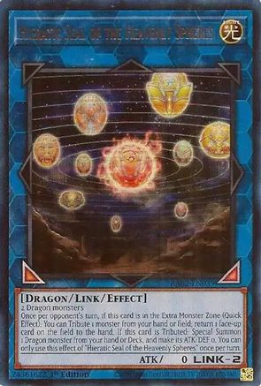 Hieratic Seal of the Heavenly Spheres (UR) (RA02-EN039) - 25th Anniversary Rarity Collection II 1st Edition - Premium Yugioh Single from Konami - Just $0.25! Shop now at Game Crave Tournament Store