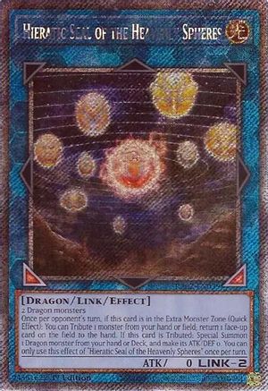 Hieratic Seal of the Heavenly Spheres (Platinum Secret Rare) (RA02-EN039) - 25th Anniversary Rarity Collection II 1st Edition - Premium Yugioh Single from Konami - Just $2.81! Shop now at Game Crave Tournament Store