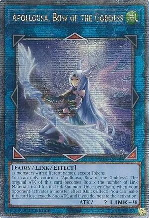 Apollousa, Bow of the Goddess (Alternate Art) (Quarter Century Secret Rare) (RA02-EN040) - 25th Anniversary Rarity Collection II 1st Edition - Premium Yugioh Single from Konami - Just $9.59! Shop now at Game Crave Tournament Store
