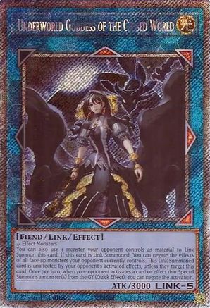 Underworld Goddess of the Closed World (Platinum Secret Rare) (RA02-EN045) - 25th Anniversary Rarity Collection II 1st Edition - Premium Yugioh Single from Konami - Just $2.48! Shop now at Game Crave Tournament Store