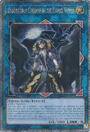 Underworld Goddess of the Closed World (Quarter Century Secret Rare) (RA02-EN045) - 25th Anniversary Rarity Collection II 1st Edition - Premium Yugioh Single from Konami - Just $11.72! Shop now at Game Crave Tournament Store
