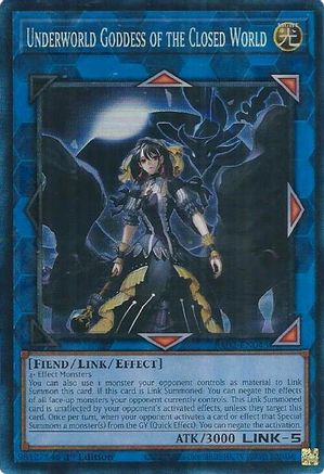 Underworld Goddess of the Closed World (PCR) (RA02-EN045) - 25th Anniversary Rarity Collection II 1st Edition - Premium Yugioh Single from Konami - Just $0.81! Shop now at Game Crave Tournament Store