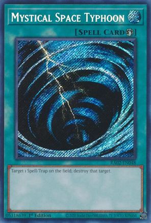 Mystical Space Typhoon (Secret Rare) (RA02-EN048) - 25th Anniversary Rarity Collection II 1st Edition - Premium Yugioh Single from Konami - Just $0.80! Shop now at Game Crave Tournament Store