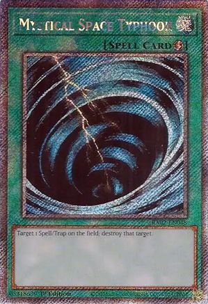 Mystical Space Typhoon (Platinum Secret Rare) (RA02-EN048) - 25th Anniversary Rarity Collection II 1st Edition - Premium Yugioh Single from Konami - Just $4.69! Shop now at Game Crave Tournament Store