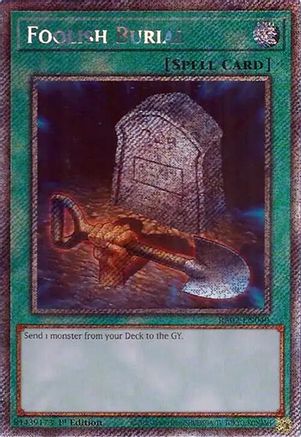 Foolish Burial (Platinum Secret Rare) (RA02-EN049) - 25th Anniversary Rarity Collection II 1st Edition - Premium Yugioh Single from Konami - Just $2.34! Shop now at Game Crave Tournament Store