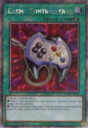 Enemy Controller (Platinum Secret Rare) (RA02-EN051) - 25th Anniversary Rarity Collection II 1st Edition - Premium Yugioh Single from Konami - Just $1.75! Shop now at Game Crave Tournament Store