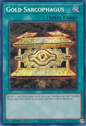 Gold Sarcophagus (Secret Rare) (RA02-EN052) - 25th Anniversary Rarity Collection II 1st Edition - Premium Yugioh Single from Konami - Just $0.62! Shop now at Game Crave Tournament Store