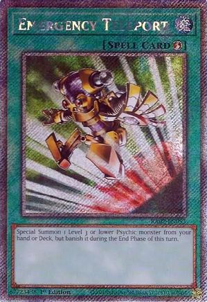 Emergency Teleport (Platinum Secret Rare) (RA02-EN053) - 25th Anniversary Rarity Collection II 1st Edition - Premium Yugioh Single from Konami - Just $1.61! Shop now at Game Crave Tournament Store