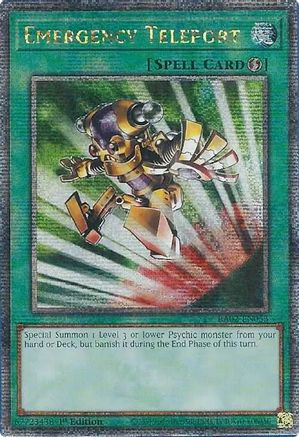 Emergency Teleport (Quarter Century Secret Rare) (RA02-EN053) - 25th Anniversary Rarity Collection II 1st Edition - Premium Yugioh Single from Konami - Just $9.42! Shop now at Game Crave Tournament Store