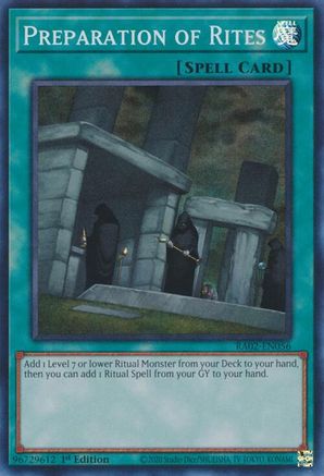 Preparation of Rites (RA02-EN056) - 25th Anniversary Rarity Collection II 1st Edition - Premium Yugioh Single from Konami - Just $0.25! Shop now at Game Crave Tournament Store