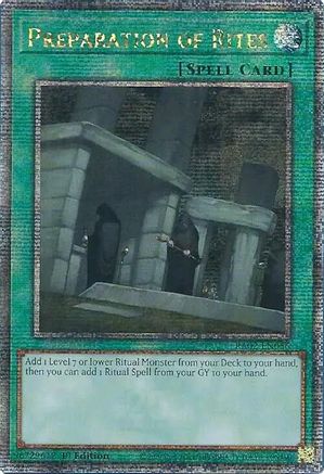 Preparation of Rites (Quarter Century Secret Rare) (RA02-EN056) - 25th Anniversary Rarity Collection II 1st Edition - Premium Yugioh Single from Konami - Just $6.30! Shop now at Game Crave Tournament Store