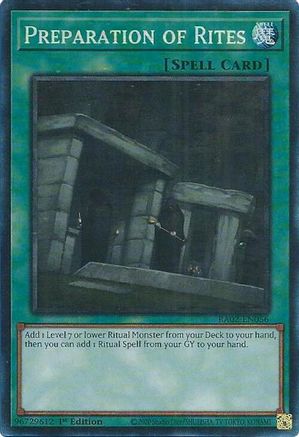 Preparation of Rites (PCR) (RA02-EN056) - 25th Anniversary Rarity Collection II 1st Edition - Premium Yugioh Single from Konami - Just $0.42! Shop now at Game Crave Tournament Store