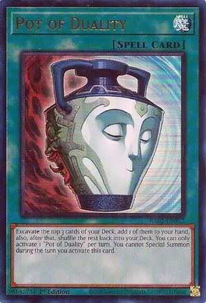 Pot of Duality (UR) (RA02-EN057) - 25th Anniversary Rarity Collection II 1st Edition - Premium Yugioh Single from Konami - Just $0.25! Shop now at Game Crave Tournament Store