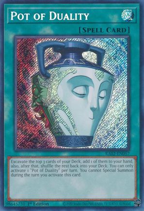 Pot of Duality (Secret Rare) (RA02-EN057) - 25th Anniversary Rarity Collection II 1st Edition - Premium Yugioh Single from Konami - Just $0.88! Shop now at Game Crave Tournament Store