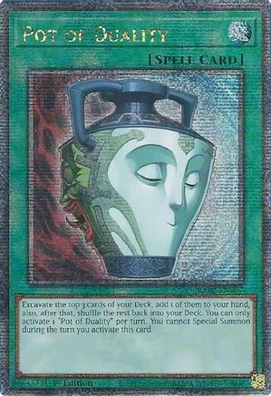 Pot of Duality (Quarter Century Secret Rare) (RA02-EN057) - 25th Anniversary Rarity Collection II 1st Edition - Premium Yugioh Single from Konami - Just $9.42! Shop now at Game Crave Tournament Store