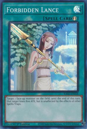 Forbidden Lance (RA02-EN058) - 25th Anniversary Rarity Collection II 1st Edition - Premium Yugioh Single from Konami - Just $0.25! Shop now at Game Crave Tournament Store
