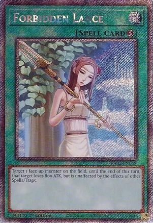 Forbidden Lance (Platinum Secret Rare) (RA02-EN058) - 25th Anniversary Rarity Collection II 1st Edition - Premium Yugioh Single from Konami - Just $0.80! Shop now at Game Crave Tournament Store