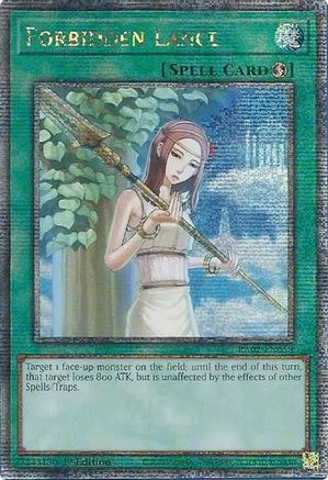 Forbidden Lance (Quarter Century Secret Rare) (RA02-EN058) - 25th Anniversary Rarity Collection II 1st Edition - Premium Yugioh Single from Konami - Just $4.90! Shop now at Game Crave Tournament Store